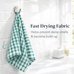 Brags Lightweight Essential Tea Towels – Checked Design, Cotton Kitchen Towels, Quick Dry, Small Budget Dish Cloths, Durable & Reusable, 28cm x 40cm (Pack of 6) - Image 6