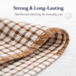 Brags Lightweight Essential Tea Towels – Checked Design, Cotton Kitchen Towels, Quick Dry, Small Budget Dish Cloths, Durable & Reusable, 28cm x 40cm (Pack of 6) - Image 4